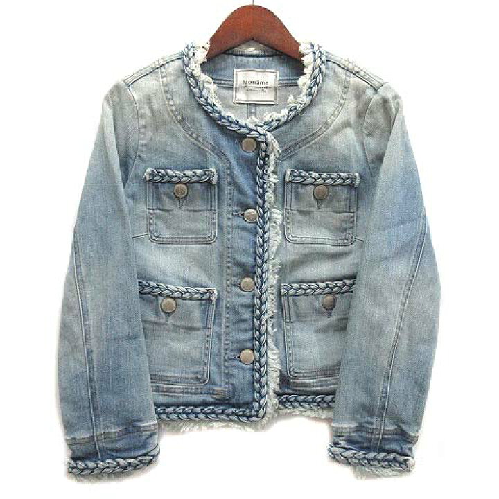 楽天市場】【中古】モナーム Moname フリンジ クルーネック デニム 