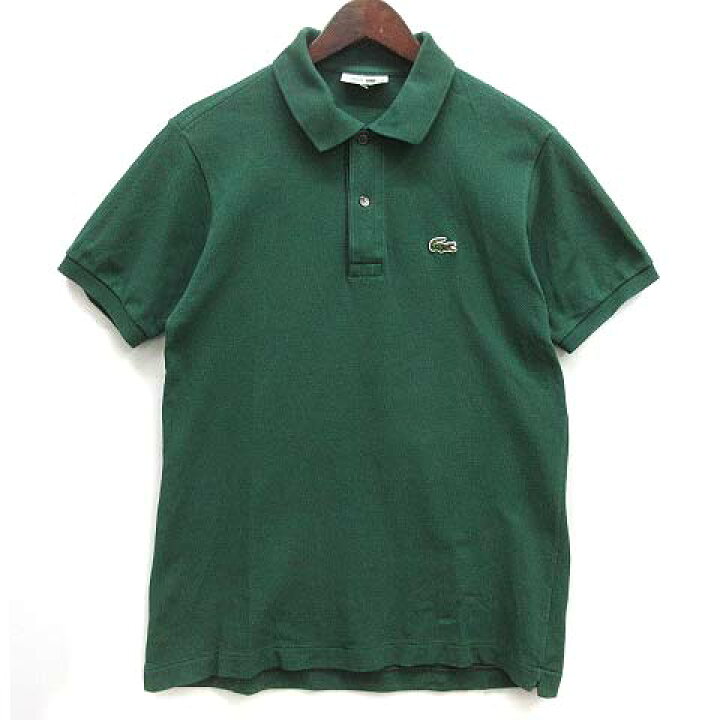 楽天市場】【中古】ラコステ LACOSTE 文字ワニ 鹿の子 ポロシャツ 半袖 