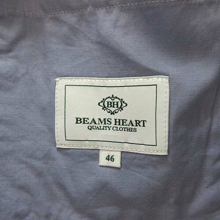 BEAMS HEART」 テーラードジャケット 46 ネイビー メンズ 古着 BEAMS 