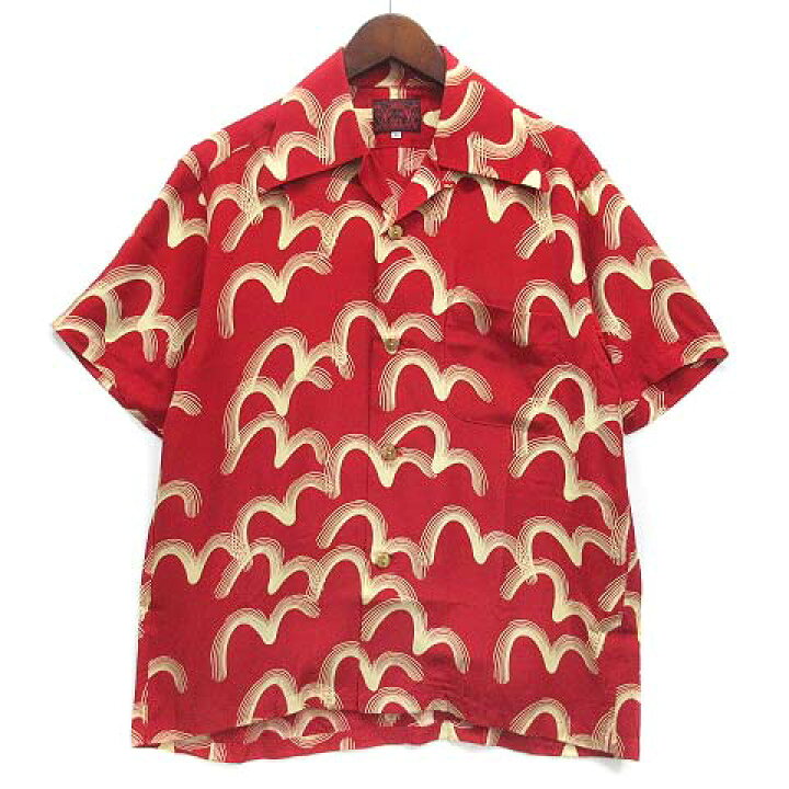 楽天市場】【中古】エヴィス EVISU 総柄 カモメ アロハシャツ 半袖 