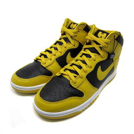 【中古】ナイキ NIKE ダンク ハイ レトロ プレミアム ウータンクラン DUNK HI RETRO PRM WU-TANG CLAN スニーカー HJ4320-001 ブラック イエロー 黒 黄 27.5cm メンズ 【ベクトル 古着】 250612