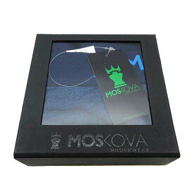 【中古】未使用品 モスコヴァ MOSKOVA ボクサーパンツ M2 コットン S ブルーヘザー 青 MOMUW001 メンズ 【ベクトル 古着】 260730