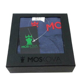 【中古】未使用品 モスコヴァ MOSKOVA ボクサーパンツ M2 コットン S ブルー 青 MOMUW001 メンズ 【ベクトル 古着】 260730