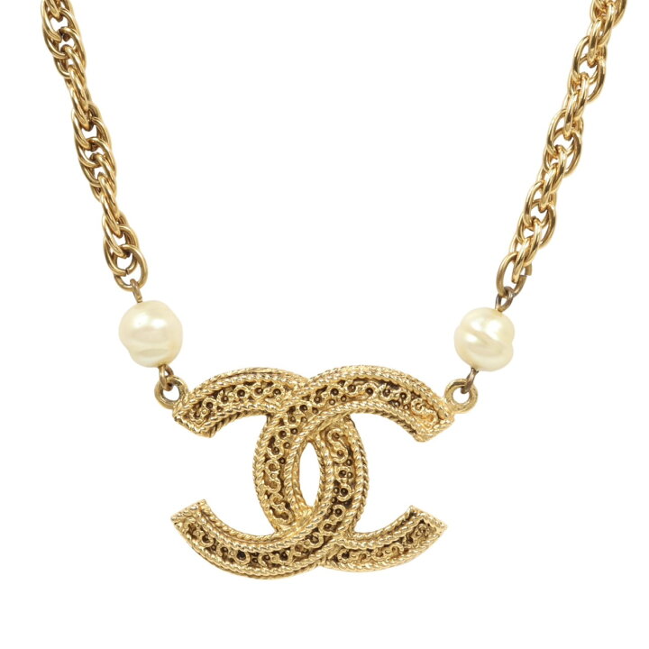 楽天市場】【中古】CHANEL シャネル ココマーク パール チェーン 