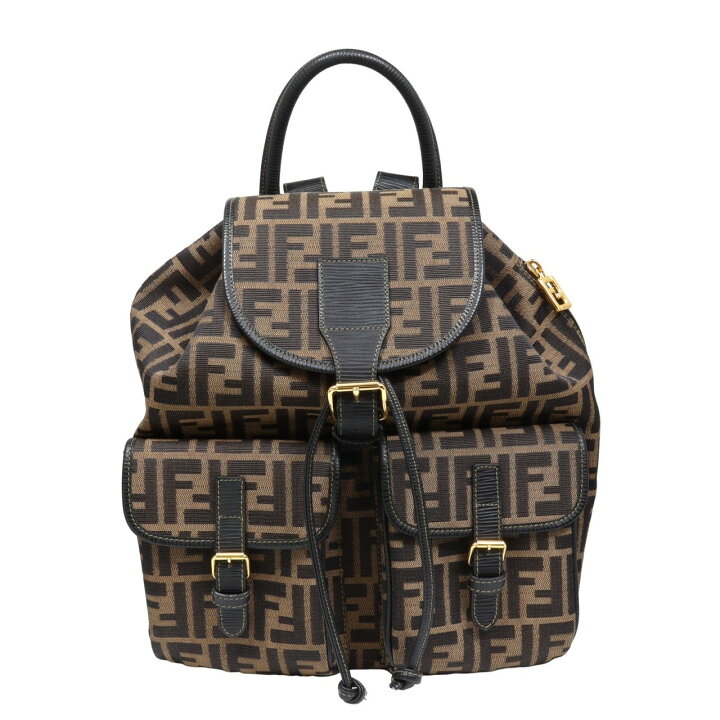 楽天市場】FENDI フェンディ ズッカ バッグパック ロゴ 総柄 