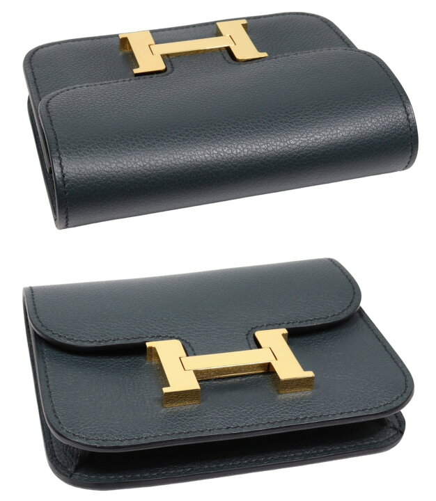 楽天市場】HERMES エルメス コンスタンス スリム バイカラー エプソン  
