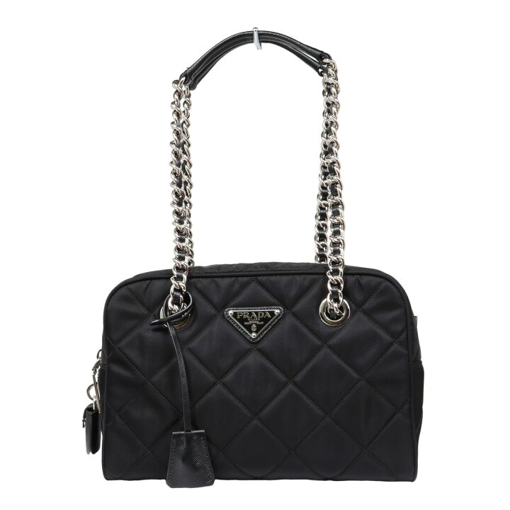 楽天市場】PRADA プラダ テスートインプントゥ キルティング チェーン 
