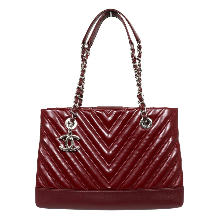 楽天市場】CHANEL シャネル Vステッチ シェブロン チェーン トート  