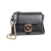 Gucci インターロッキングG ブラック ショルダーバッグ 2WAY GUCCI - 新品 グッチ GUCCI ショルダーバッグ 【アウトレット