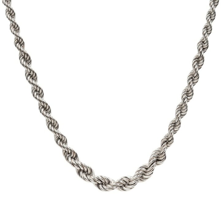 楽天市場】Pt850 ロープ チェーン ネックレス 4.8〜8mm 50cm プラチナ 