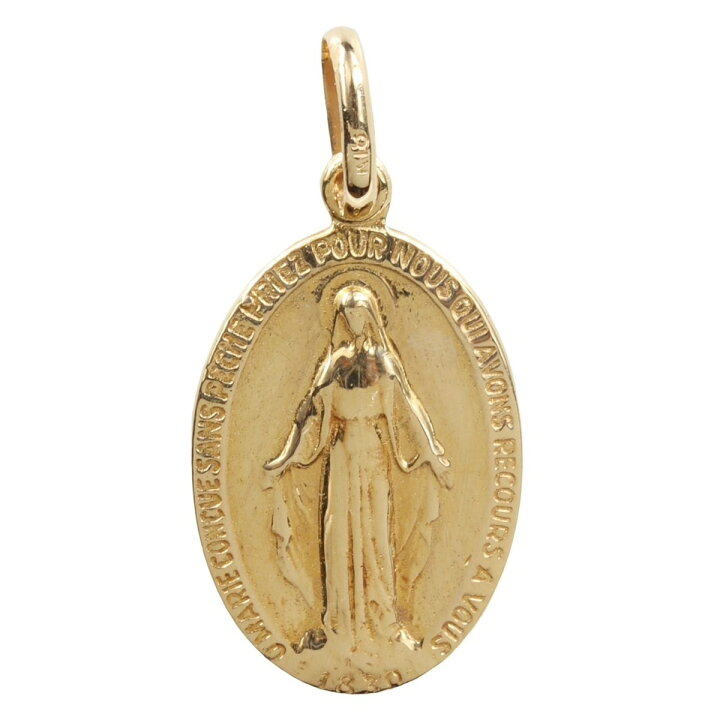 楽天市場】【中古】K18 YG マリア メダイ コイン ネックレストップ  