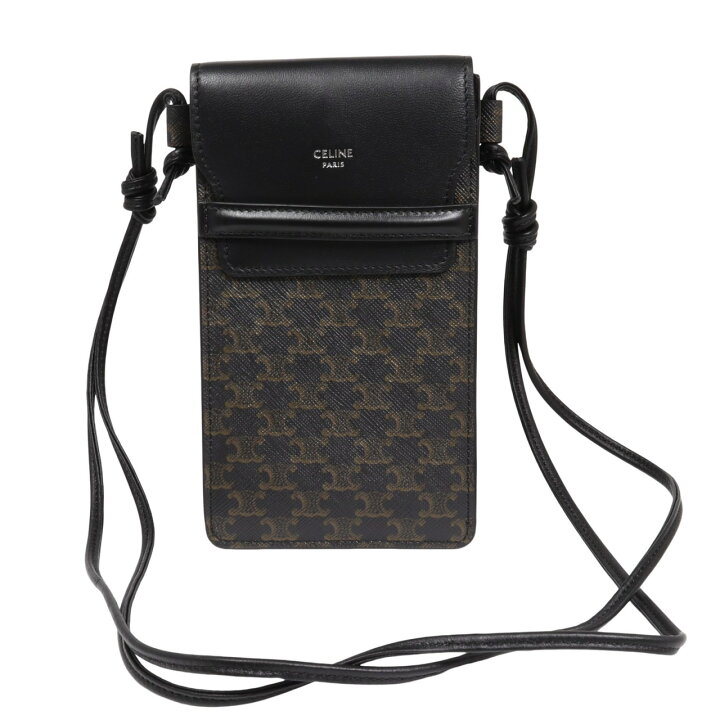 楽天市場】CELINE セリーヌ トリオンフ フラップ付きモバイルポーチ 
