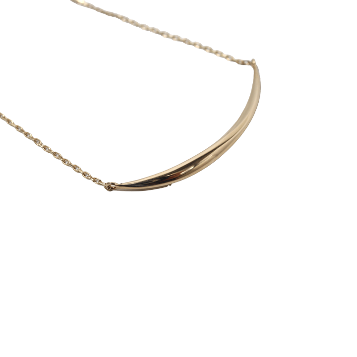 楽天市場】新品仕上げ ete エテ K10 YG クレセントムーン ネックレス