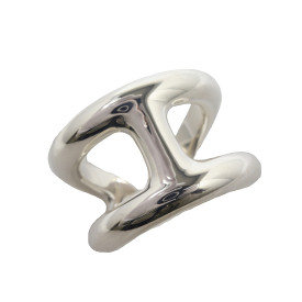 新品仕上げ HERMES エルメス Ag925 オズモズGM リング シルバー ＃53 実寸 13号 指輪 ジュエリー おしゃれ レディース 母の日 誕生日 プレゼント 送料無料 【中古】