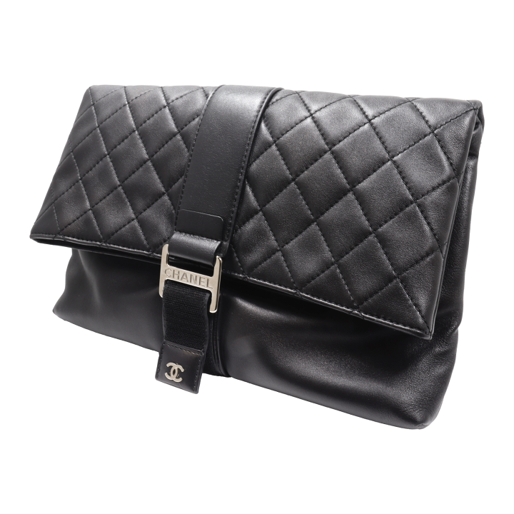 楽天市場】CHANEL シャネル マトラッセ 二つ折り クラッチバッグ
