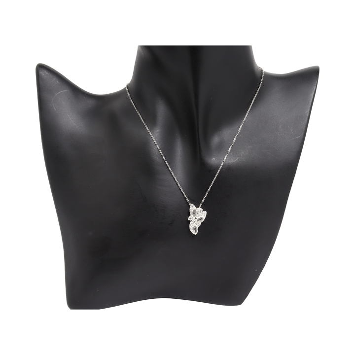 楽天市場】新品仕上げ K18WG Pt950 バタフライ 蝶 ネックレス