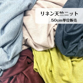 50cm600円 リネン 天竺 ニット 日本製 リネン100％ 麻 ライム ペールピンク ブルー サックス ワインレッド madeinjapan Tシャツ ブラウス シャツ ワンピース 小物 バッグ ヘアバンド シュシュ 大人服 子供服