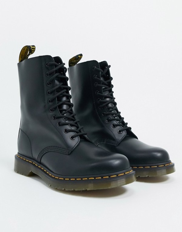 ドクターマーチン メンズ ブーツ・レインブーツ シューズ Dr Martens 1490 10-eye boots in black Black