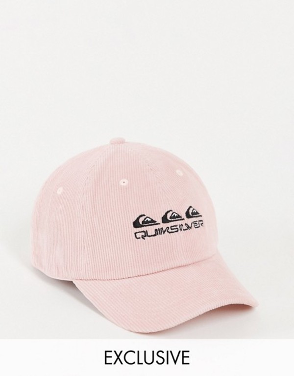 送料無料 サイズ交換無料 クイックシルバー レディース アクセサリー 帽子 訳あり品送料無料 LIGHT PINK Quiksilver cap at baseball in Exclusive washed pink ASOS 新色