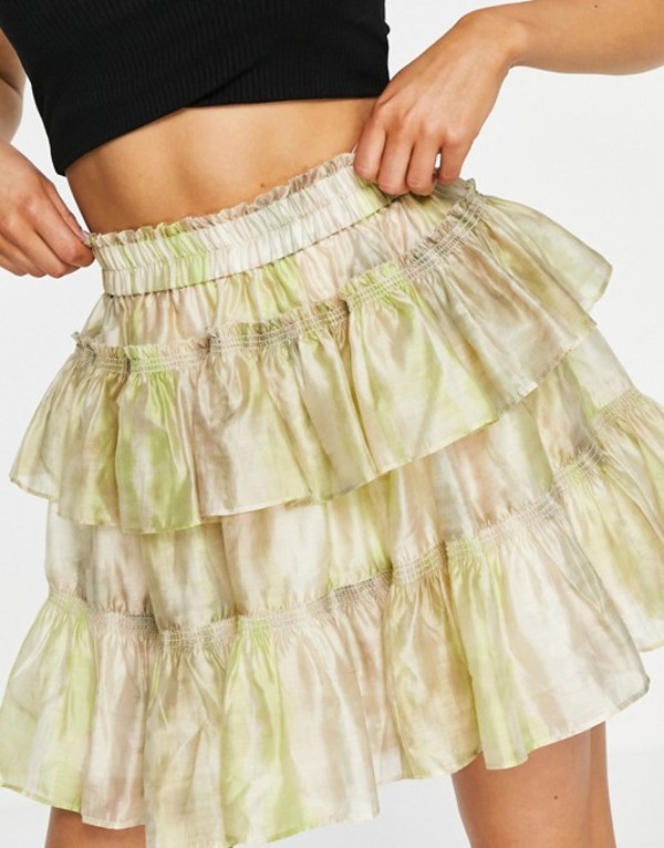 送料無料 サイズ交換無料 オールセインツ レディース ボトムス スカート 【2021春夏新色】 Lime Allsaints x ASOS Exclusive 即納 - of skirt in Astra part lime set a