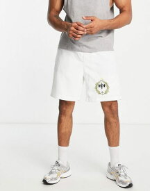 リキュールアンドポーカー メンズ ハーフパンツ・ショーツ ボトムス Liquor N Poker shorts in off white with golf club embroidery - part of a set WHITE