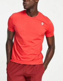 サウスビーチ メンズ Tシャツ トップス South Beach t-shirt in red RED