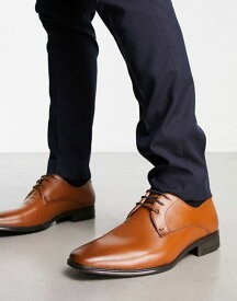【送料無料】 オフィス メンズ スニーカー シューズ Office micro lace up shoes in tan leather TAN