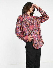 【送料無料】 リクレイム ヴィンテージ メンズ シャツ トップス Reclaimed Vintage shirt in paisley print Multi