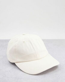 【送料無料】 エイソス メンズ 帽子 ベースボールキャップ アクセサリー ASOS DESIGN soft cotton baseball cap in ecru BEIGE