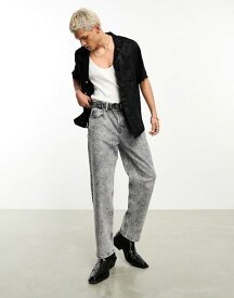【送料無料】 オールセインツ メンズ デニムパンツ ボトムス AllSaints x ASOS exclusive Reeves straight leg jeans in acid gray Acid Gray