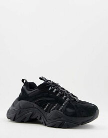 【送料無料】 フィラ レディース スニーカー シューズ Fila interation sneakers in black Black