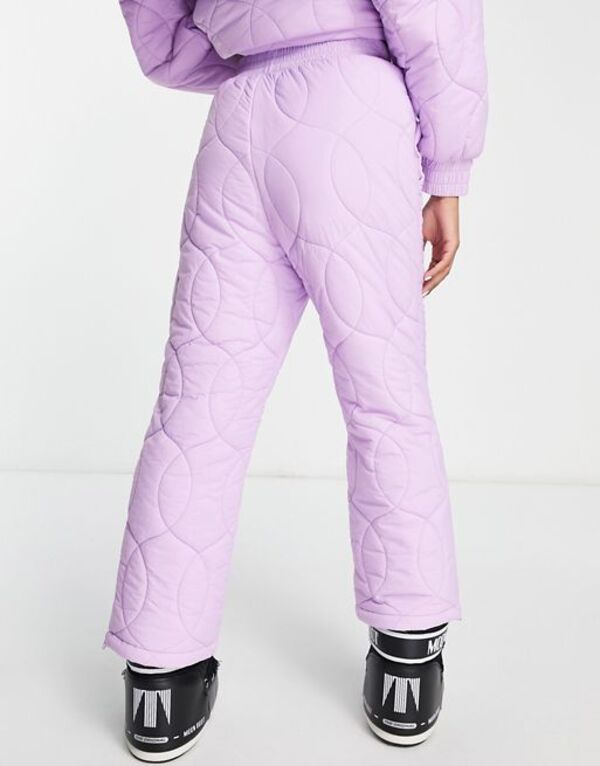 ASOS 4505 Petite ski quilted sweatpants salopette-Pink