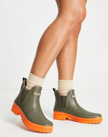 【送料無料】 バーブァー レディース ブーツ・レインブーツ シューズ Barbour x ASOS exclusive Mallow wellington boots in fern Fern