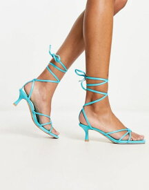 【送料無料】 アンドアザーストーリーズ レディース ヒール シューズ & Other Stories leather minimal strappy low heels in bright blue Blue