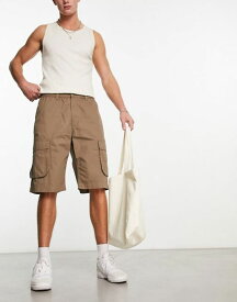 【送料無料】 ドクターデニム メンズ ハーフパンツ・ショーツ ボトムス Dr Denim Micah cargo shorts in brown Brown