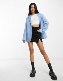 【送料無料】 モンキ レディース ジャケット・ブルゾン ブレザー アウター Monki oversize dad blazer in blue - part of a set Blue