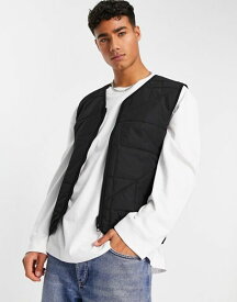 【送料無料】 ジャック アンド ジョーンズ メンズ ジャケット・ブルゾン アウター Jack & Jones Premium quilted vest in black Black