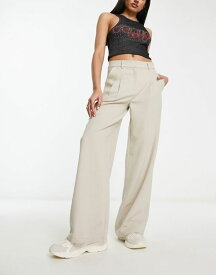 【送料無料】 コルージョン レディース カジュアルパンツ ボトムス COLLUSION puddle dad tailored pants in ecru CREAM