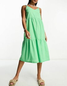 【送料無料】 ロキシー レディース ワンピース トップス Roxy Waiting Line maxi beach summer dress in green Green