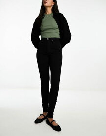 【送料無料】 ドクターデニム レディース デニムパンツ ジーンズ ボトムス Dr Denim Solitaire high rise super skinny jeans in black Black
