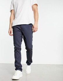 【送料無料】 ジャック アンド ジョーンズ メンズ カジュアルパンツ チノパン ボトムス Jack & Jones intelligence chino in slim fit navy Navy Blazer