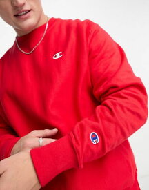 【送料無料】 チャンピオン メンズ パーカー・スウェット アウター Champion Reverse Weave crew neck sweatshirt in red RED