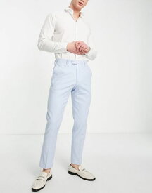 【送料無料】 フレンチコネクション メンズ カジュアルパンツ ボトムス French Connection linen suit pants in soft blue LIGHT BLUE