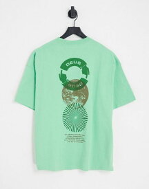 【送料無料】 デウス エクス マキナ メンズ Tシャツ トップス Deus Ex Machina trycycle t-shirt in green exclusive to ASOS LIGHT GREEN
