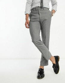 【送料無料】 フレンチコネクション メンズ カジュアルパンツ ボトムス French Connection suit pants in marine and gray check Gray