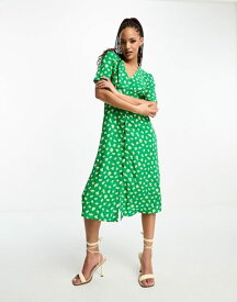 【送料無料】 ノーバディーズ チャイルド レディース ワンピース トップス Nobody's Child Alexa lemon print midi dress in green Lemon print