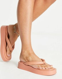 【送料無料】 カルタール レディース サンダル シューズ Kaltur flip flop sandals in orange PU - ORANGE ORANGE