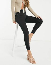 【送料無料】 リバーアイランド レディース デニムパンツ ジーンズ ボトムス River Island Amelie skinny jeans in black Black