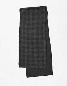 【送料無料】 フレンチコネクション メンズ マフラー・ストール・スカーフ アクセサリー French Connection large gingham scarf in gray Gray