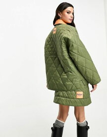 【送料無料】 バーブァー レディース ジャケット・ブルゾン アウター Barbour x ASOS exclusive quilted jacket in olive Olive